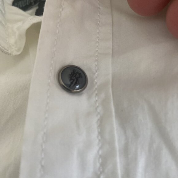 Roar Shirt Men's L Button Long Sleeve Embroidered Pearl Snap Empire Phoenix - Picture 4 of 8